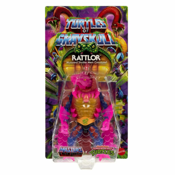 Masters of the Universe Origins Turtles of Grayskull Wave 5 Rattlor Action Figure - Image 2