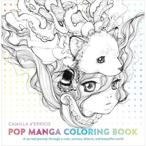 Pop manga coloring book