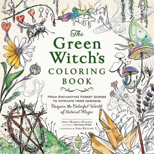 Green Witchs Coloring Book