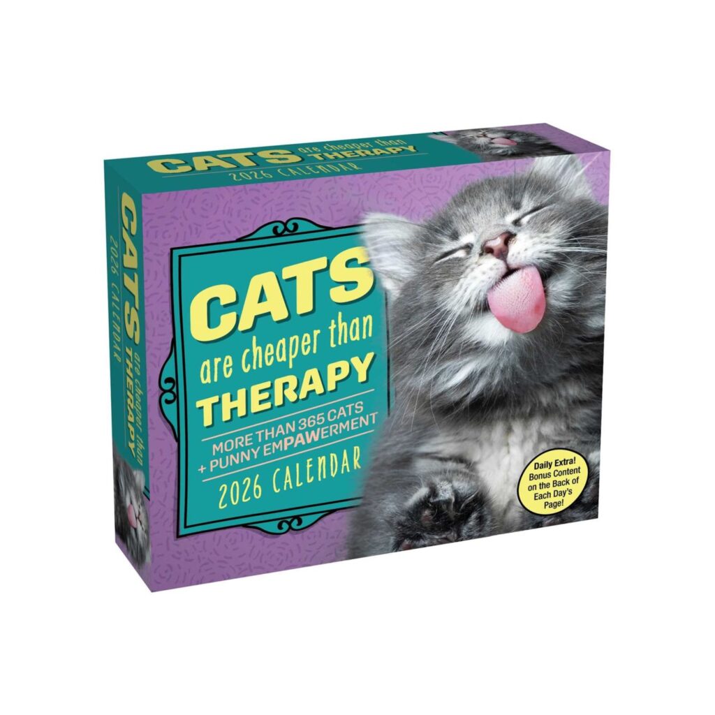 Cats Are Cheaper Than Therapy borðdagatal 2026