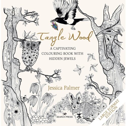 Tangle Wood: A Captivating Colouring Book with Hidden Jewels