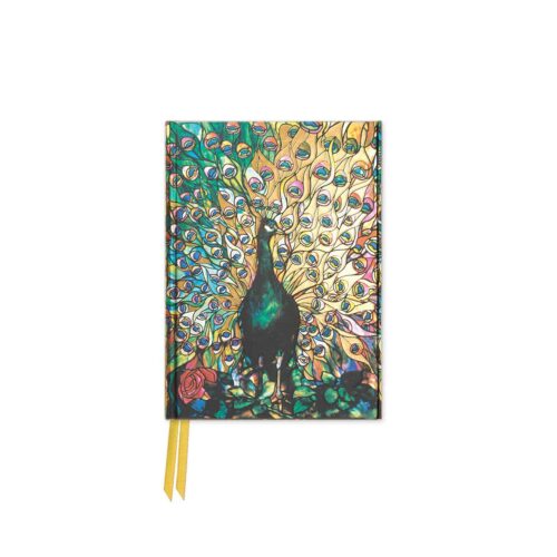 Tiffany: Displaying Peacock - Minnisbók A6 (línustrikuð)