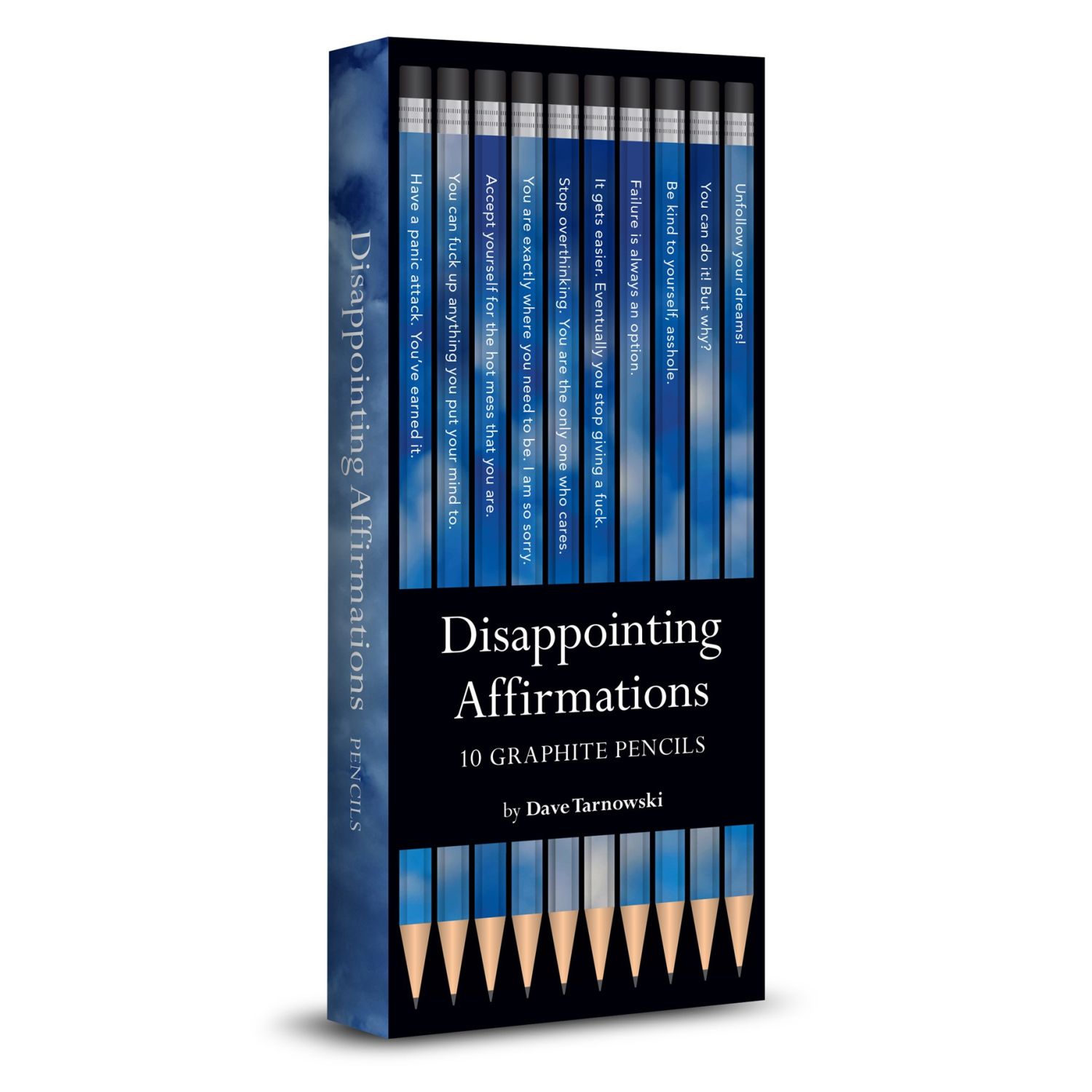 Disappointing Affirmation 10 Graphite Pencils