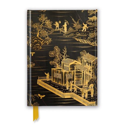 Chinese Lacquer Black & Gold Screen (Foiled Journal)