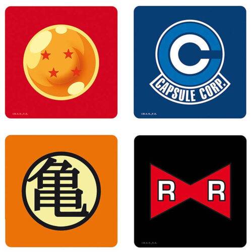 Dragon Ball - Set 4 Coasters Symbols