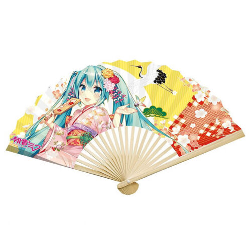 Hatsune Miku - Hatsune Miku & Twins Kimono Fan