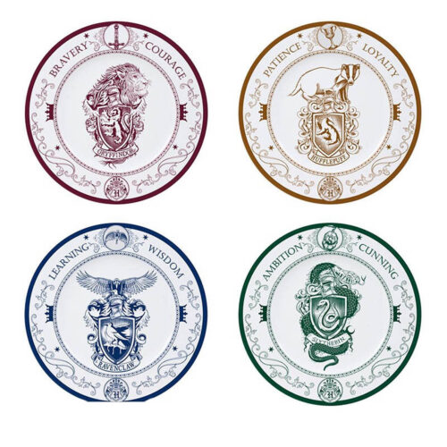 Harry Potter - Hogwarts Houses Set Of 4 Plates