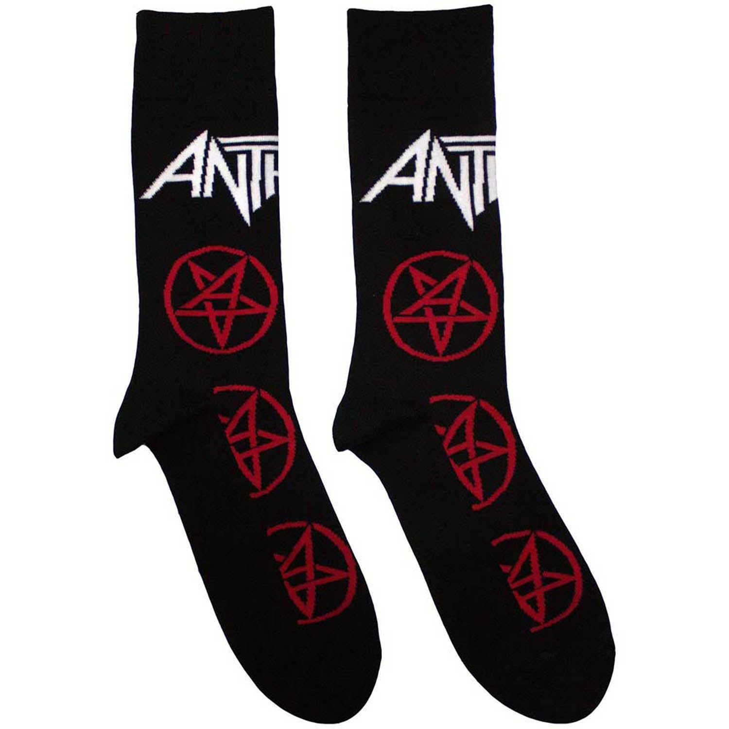 Anthrax Pentathrax Pattern Black Socks