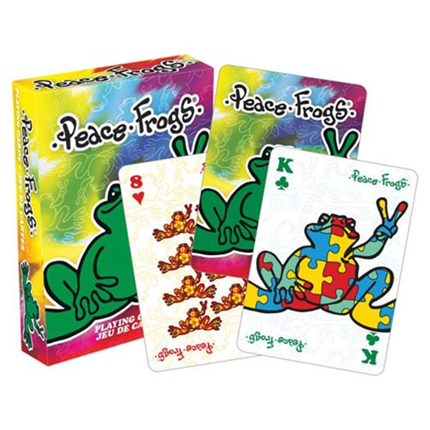Peace Frogs Playing Cards