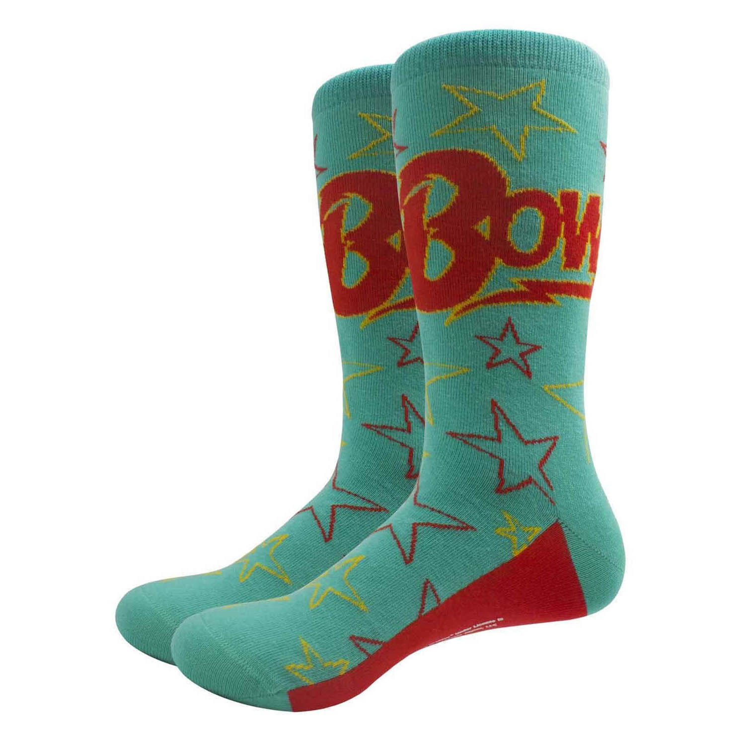 Bowie Stars Outline Green Socks
