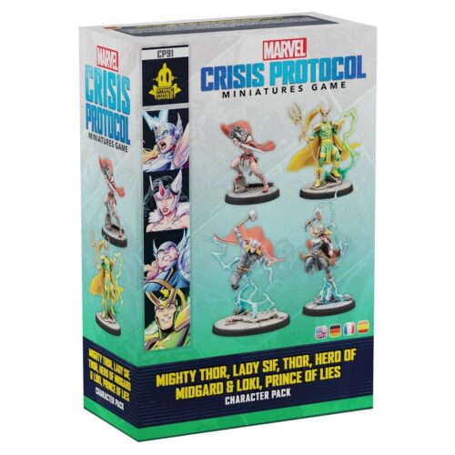 Marvel Crisis Mighty Thor, Lady Sif, Thor, Hero of Midgard & Loki, Prince of Lies