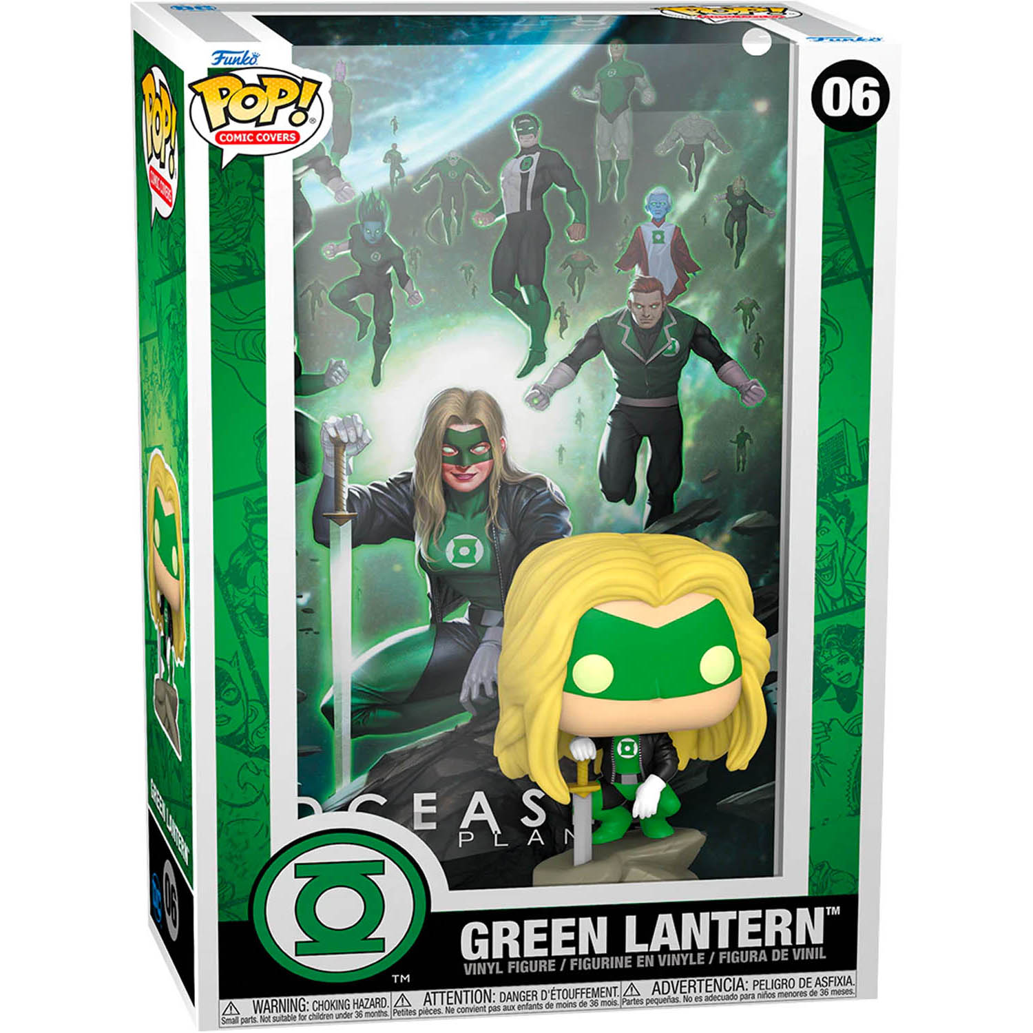Green Lantern DCeased Pop! Comic Cover Figure with Case