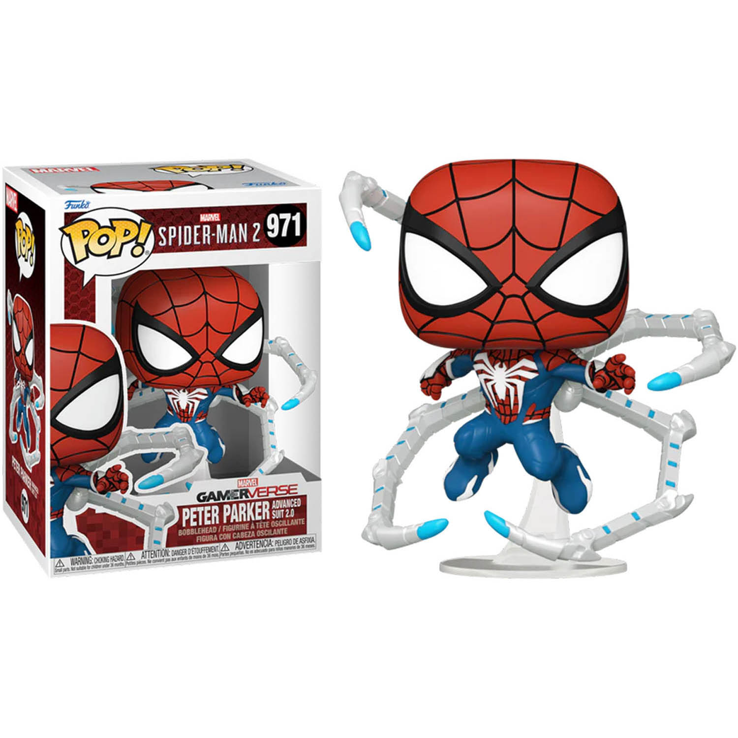 Spider-Man 2 Game Peter Parker Advanced Suit 2.0 Pop! Vinyl Figure