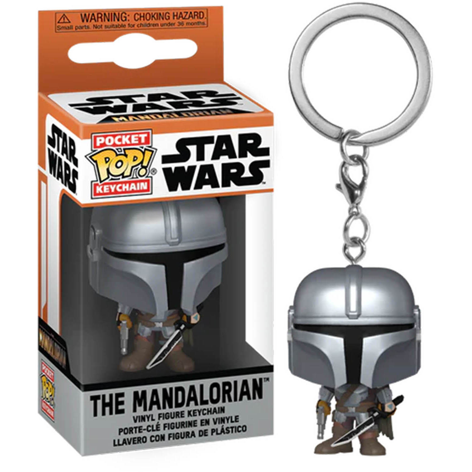 Star Wars The Mandalorian with Darksaber Pocket Pop! Keychain