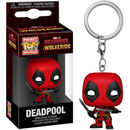 Deadpool & Wolverine Deadpool with Swords Pocket Pop! Keychain