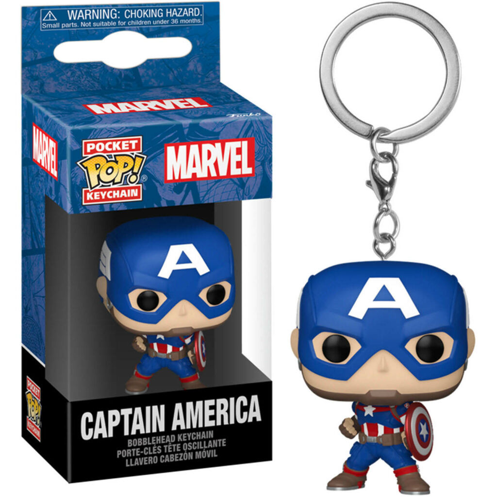 Marvel New Classics Captain America Pocket Pop! Keychain
