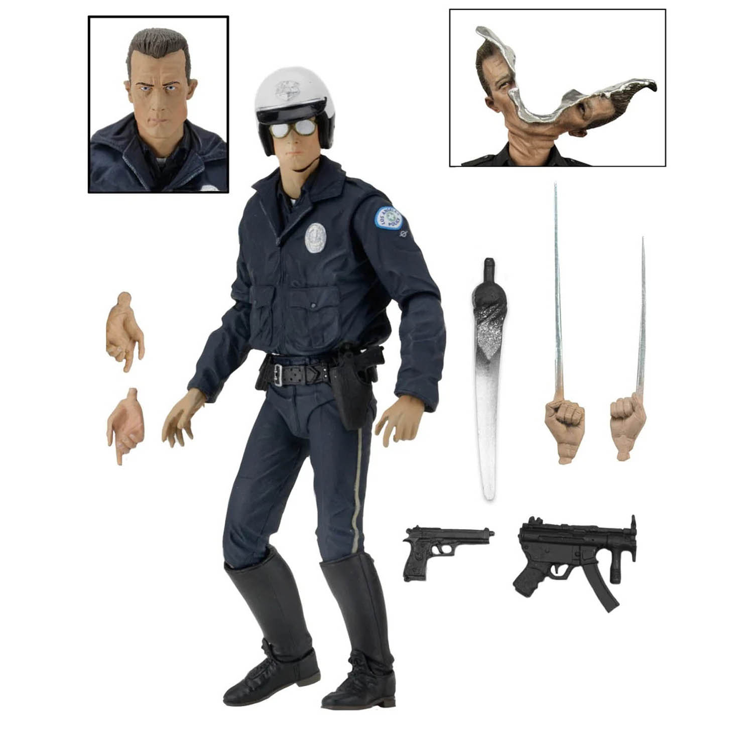 Terminator 2 T-1000 Moto Cop 7" Ultimate Action Figure