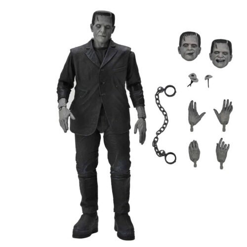Universal Monsters 7" Figure - Ultimate Frankenstein B/W