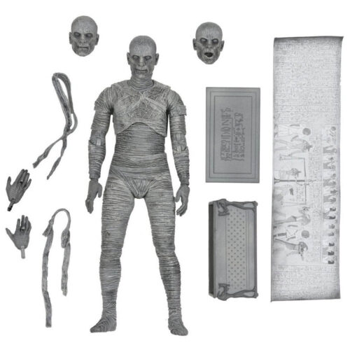 Universal Monsters Ultimate Mummy B/W 7" Figure