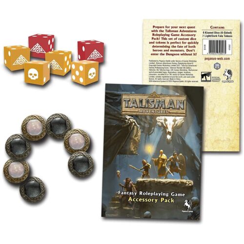 Talisman Adventures RPG Accessory Pack (Dice & Tokens)