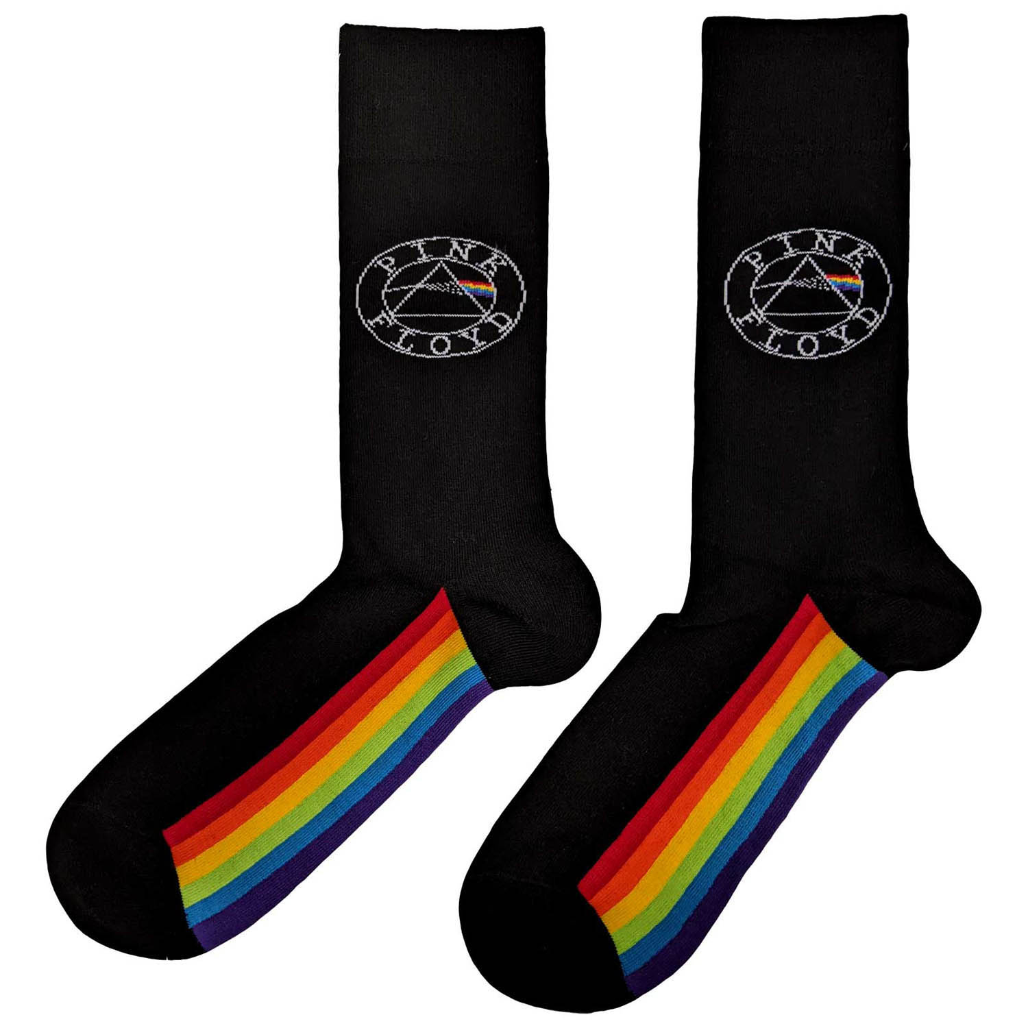 Pink Floyd Spectrum Sole Black Socks