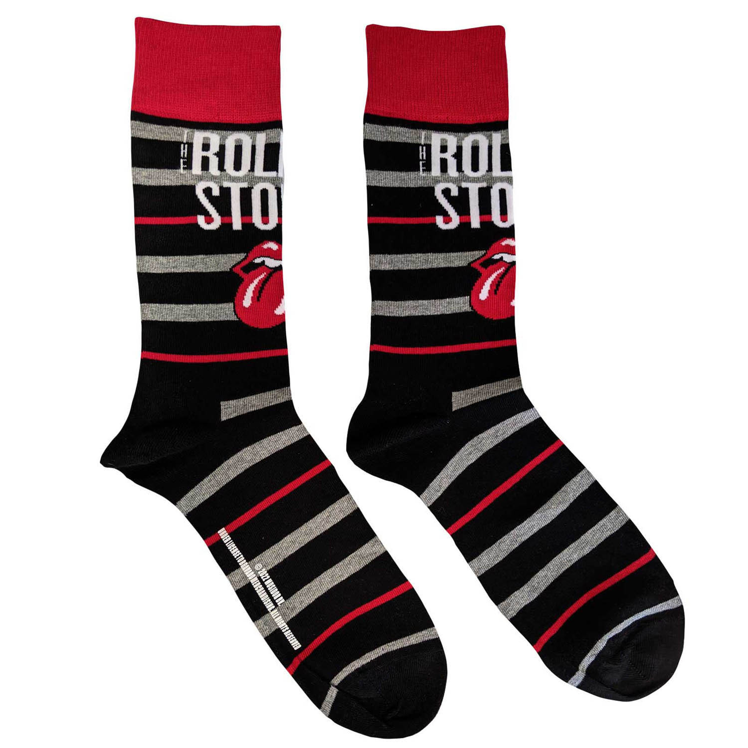 Rolling Stones Logo & Tongue Black Socks