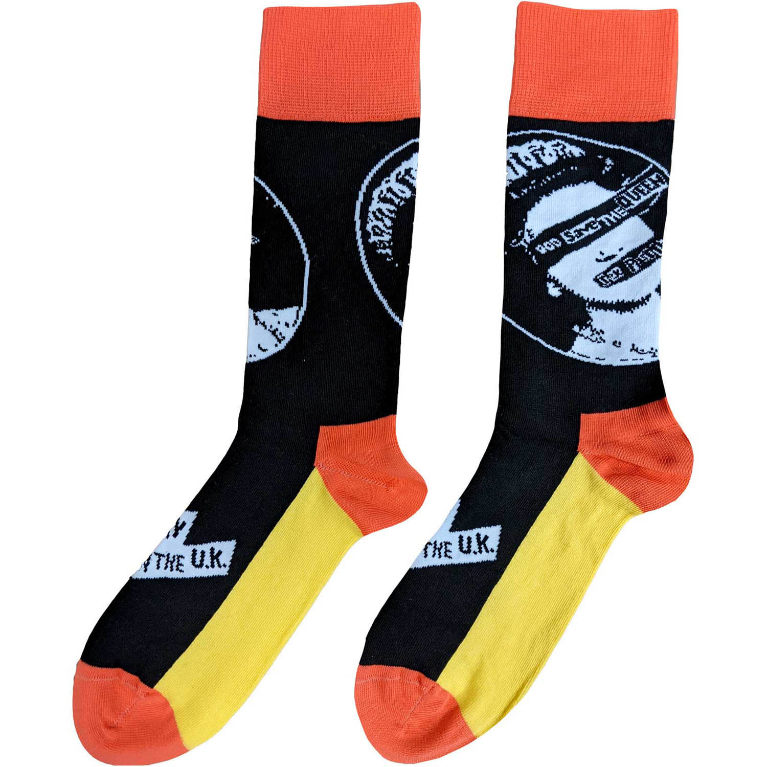 Sex Pistols God Save The Queen Black Socks