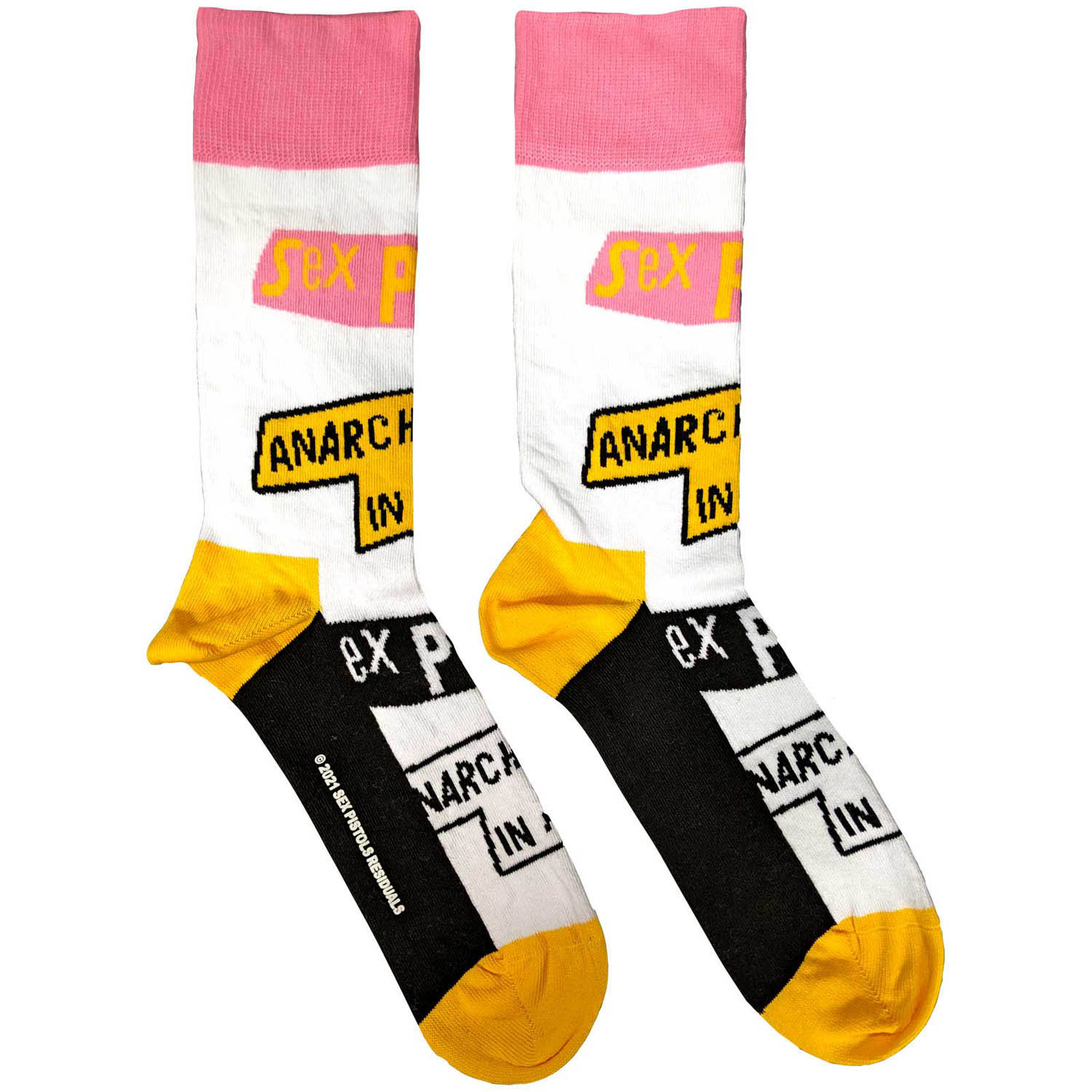 Sex Pistols Anarchy In The Uk White Socks