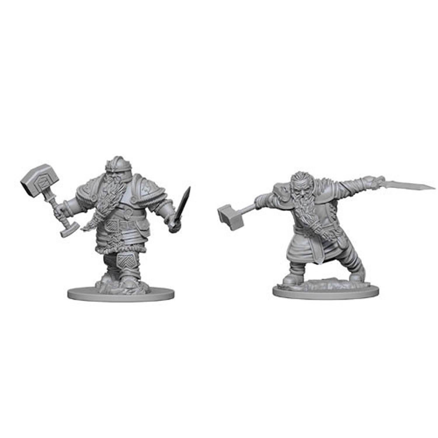 D&D fígurur Dwarf Male Fighter