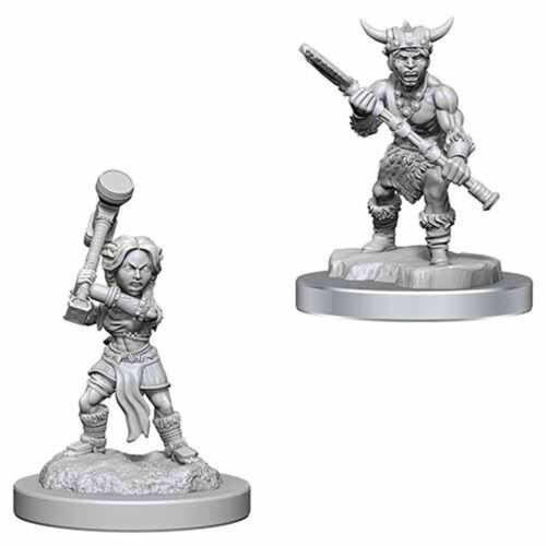 D&D fígúrur Halfling Barbarians