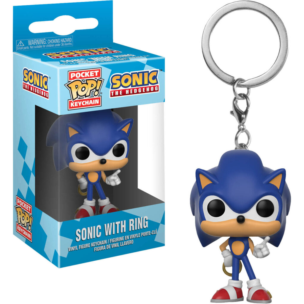 Sonic the Hedgehog with Ring Pocket Pop! Keychain