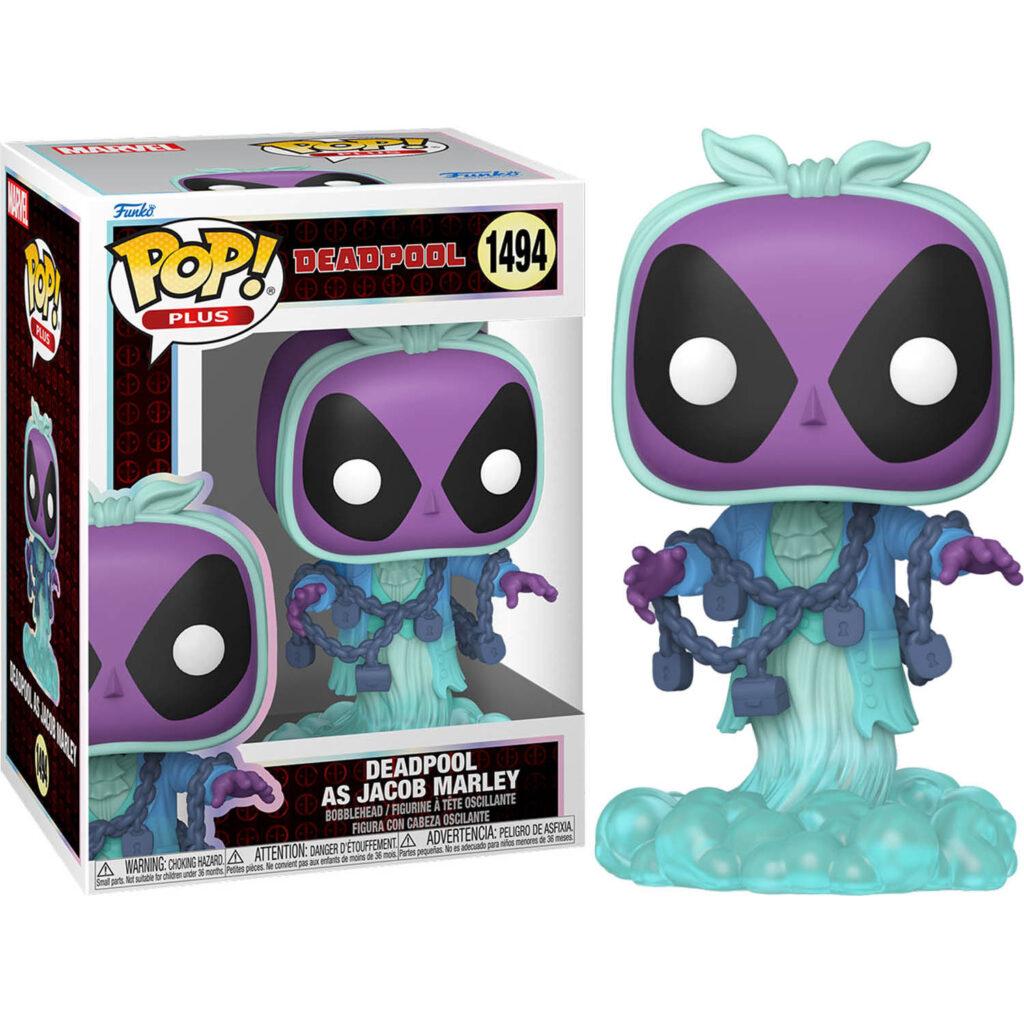 Deadpool Literary Classics Deadpool as Jacob Marley Pop! Plus Vinyl Figure