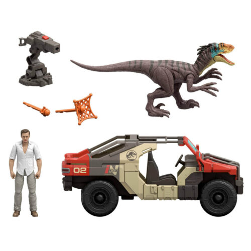 Jurassic World Rebirth Launch N Battle Truck and Raptor Set