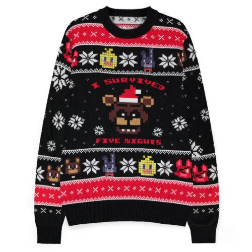 Five Nights at Freddy's - Survived Five Nights Christmas Jumper - M