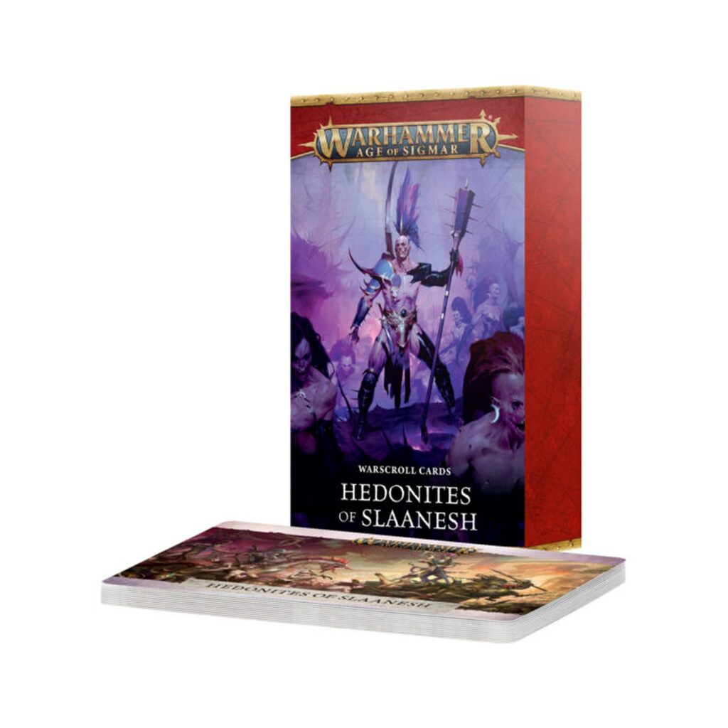 Hedonites of Slaanesh Warscroll Cards
