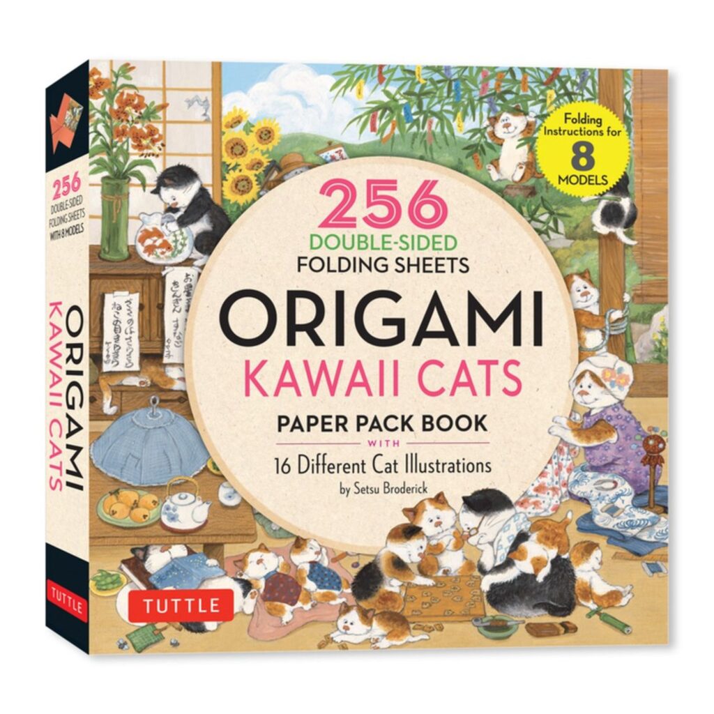 Origami Kawaii Cats Paper Pack Book: 256