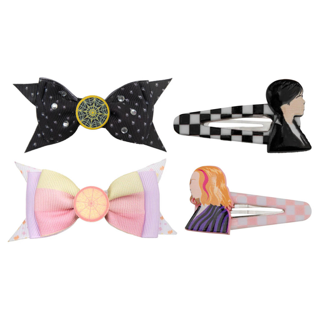 Wednesday – Set of 4 Hairclips