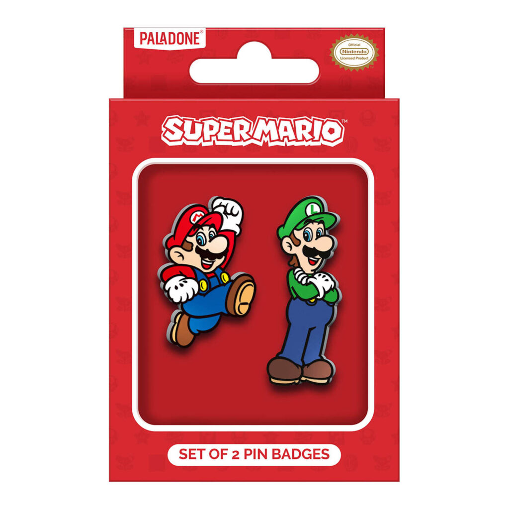 Super Mario Set of 2 Enamel Pin Badges