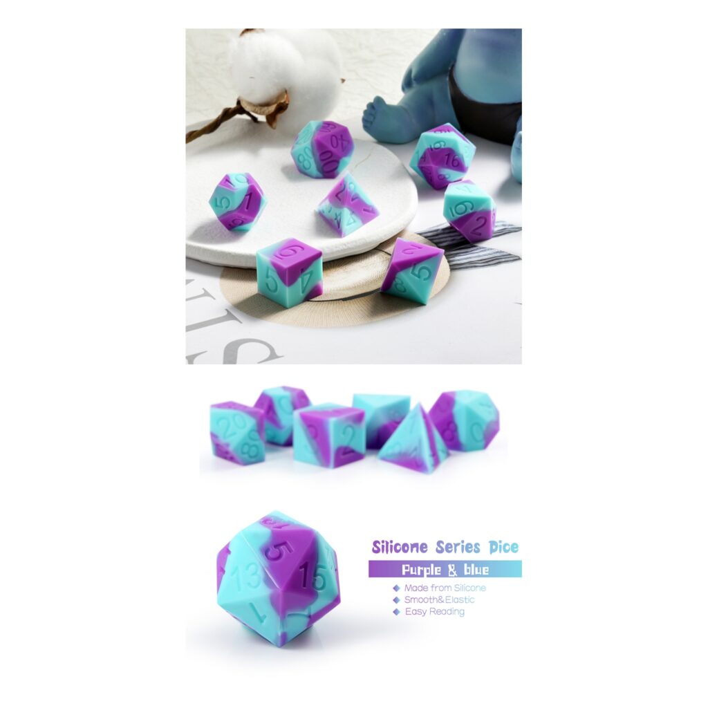 Silicone Dice Set (7pcs) (UFO)