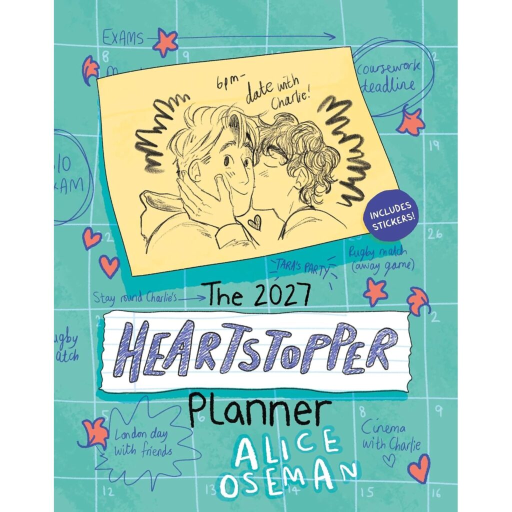 Heartstopper 2027 Skipulagsdagbók m/ límmiðum