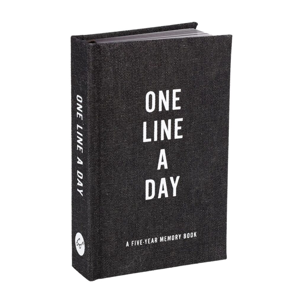 One Line A Day Black Canvas
