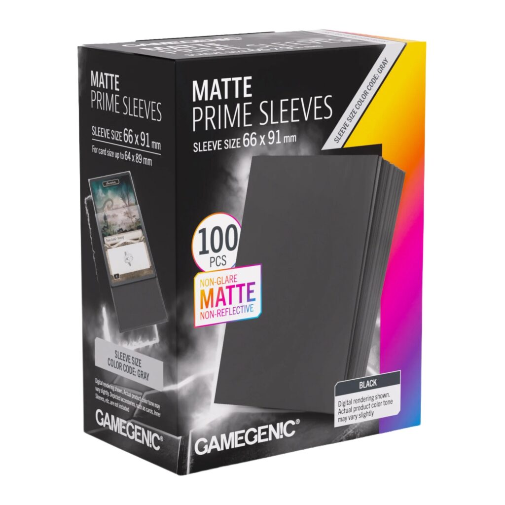 Matte Prime Sleeves Black 66×91