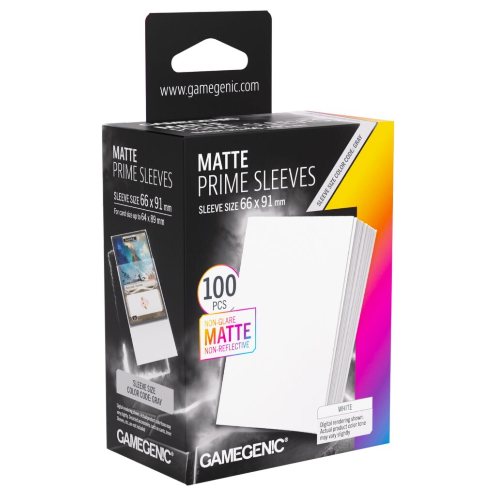 Matte Prime Sleeves White 66×91