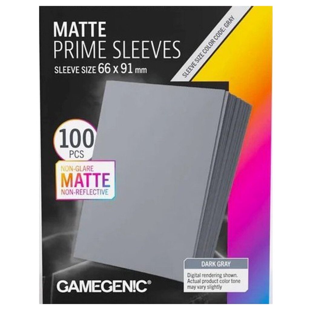 Matte Prime Sleeves Dark Gray 66×91